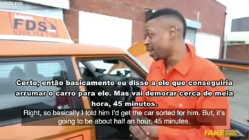 Puta branquela paga mecânico com o cu